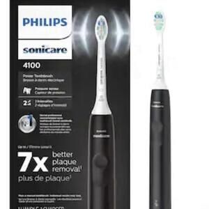 Philips Sonicare 4100 Power Toothbrush with Pressure Sensor Black HX3681/24
